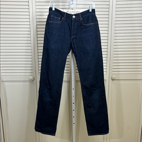 Levi's Made & Crafted Dark Blue Jeans Straight Selvedge Jeans Size 29 - Picture 1 of 16
